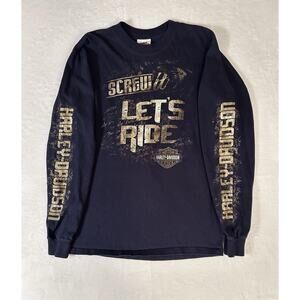 Harley Davidson Screw It Let’s Ride New Mexico Santa Fe Long Sleeve Shirt Size S